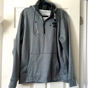 Under Armour Men’s Hoodie with 1/4 zip Large Gray